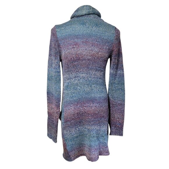 Noble Outfitters Ombre Scarf Cardigan Knit Sweater XS Waterfall Equestrian Long - Picture 3 of 9